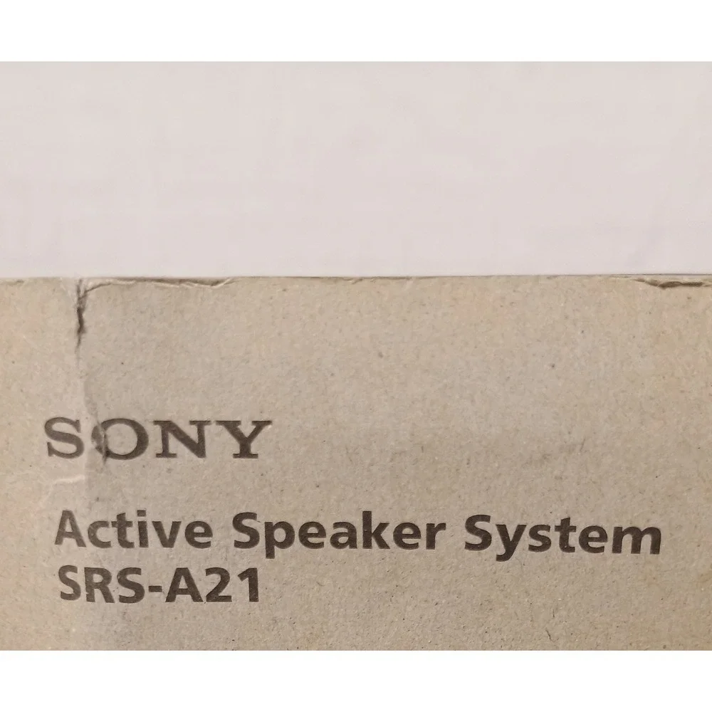 Sony SRS-A21 Active Speaker System for Walkman Black Vintage 1995 2W Portable